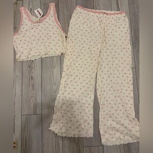 Pink Bow Pajama Set 🎀